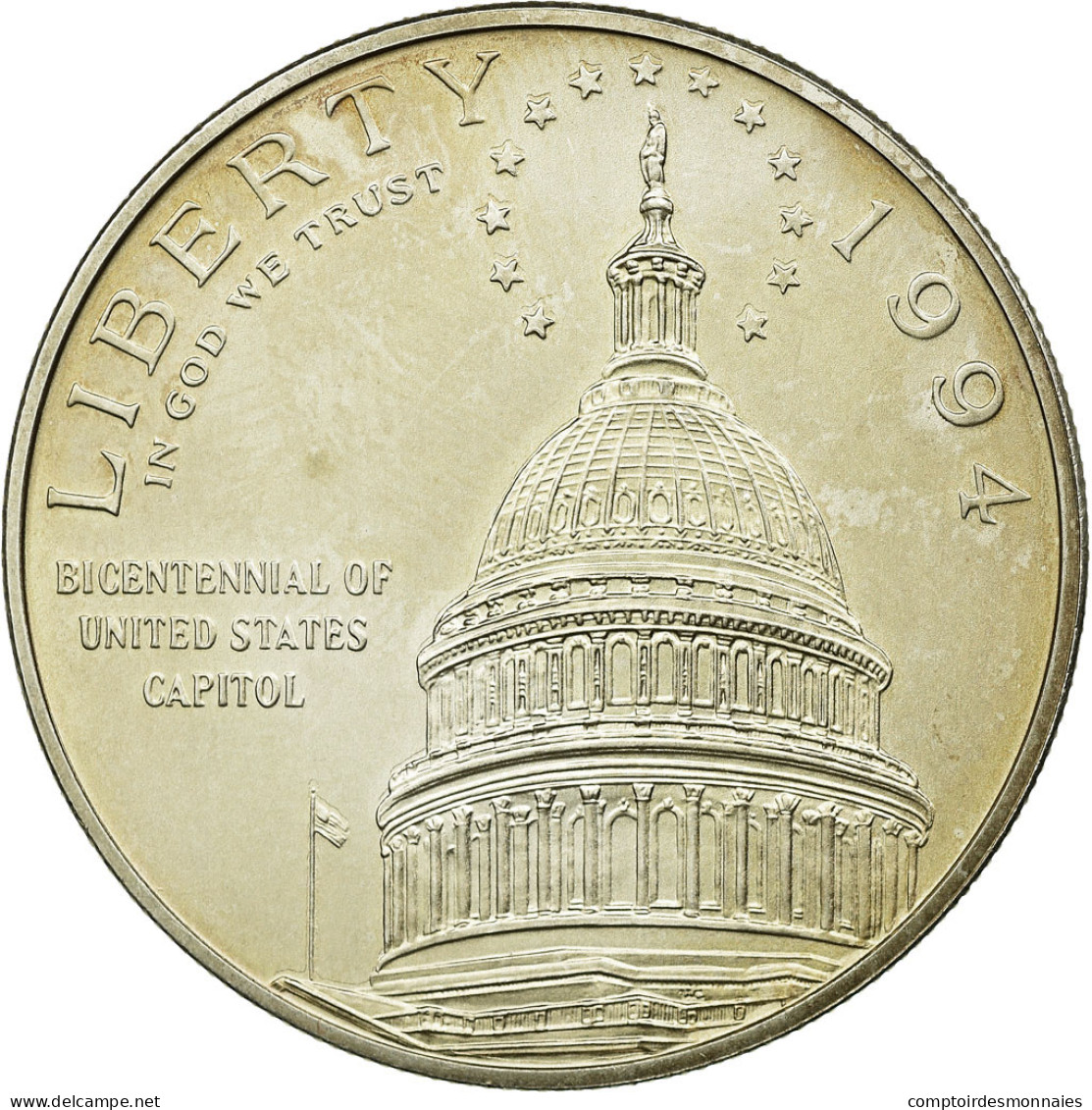 Monnaie, États-Unis, Dollar, 1994, U.S. Mint, San Francisco, SPL, Argent - Herdenking