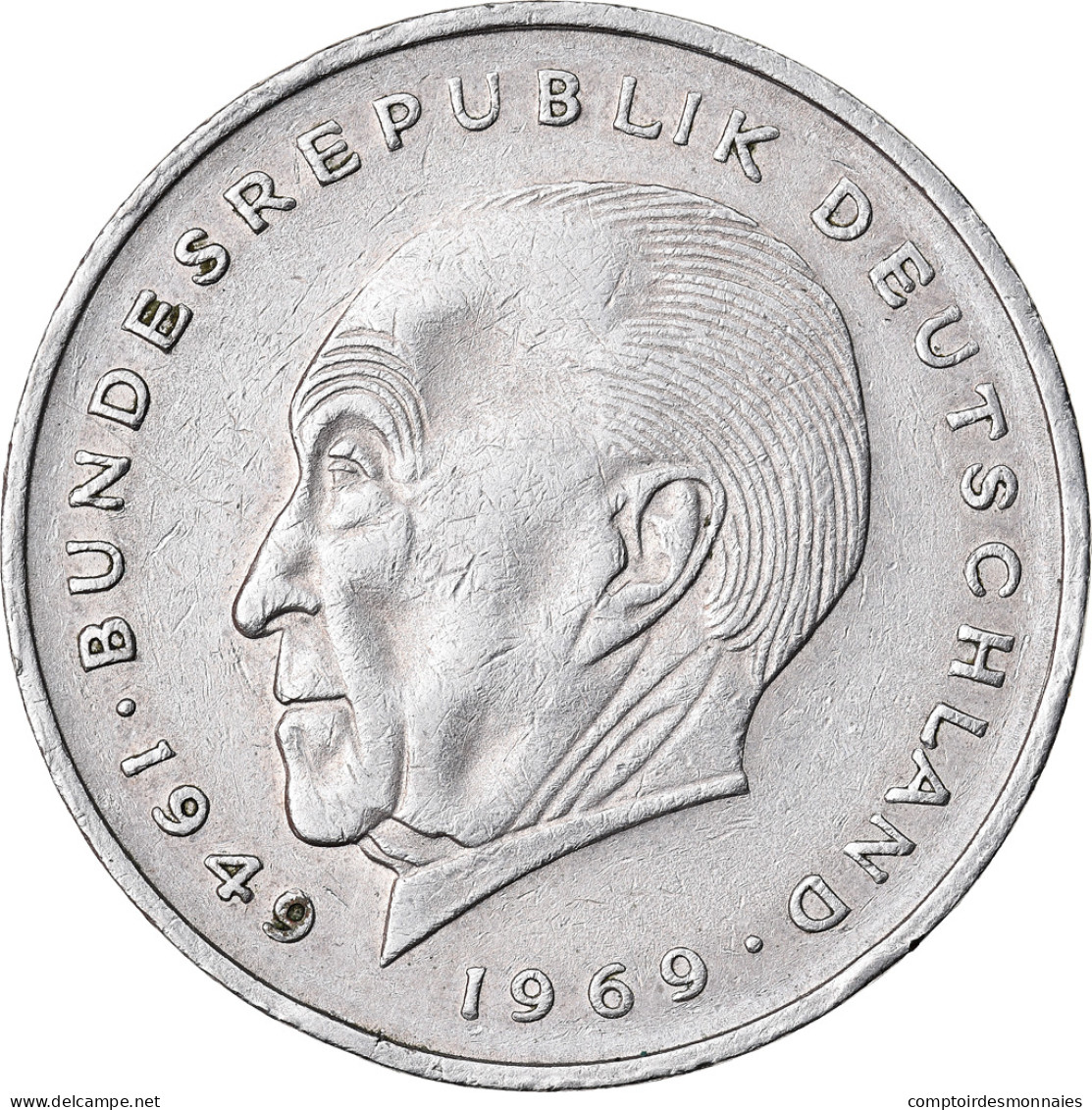 Monnaie, République Fédérale Allemande, 2 Mark, 1970, Stuttgart, TTB - 2 Mark