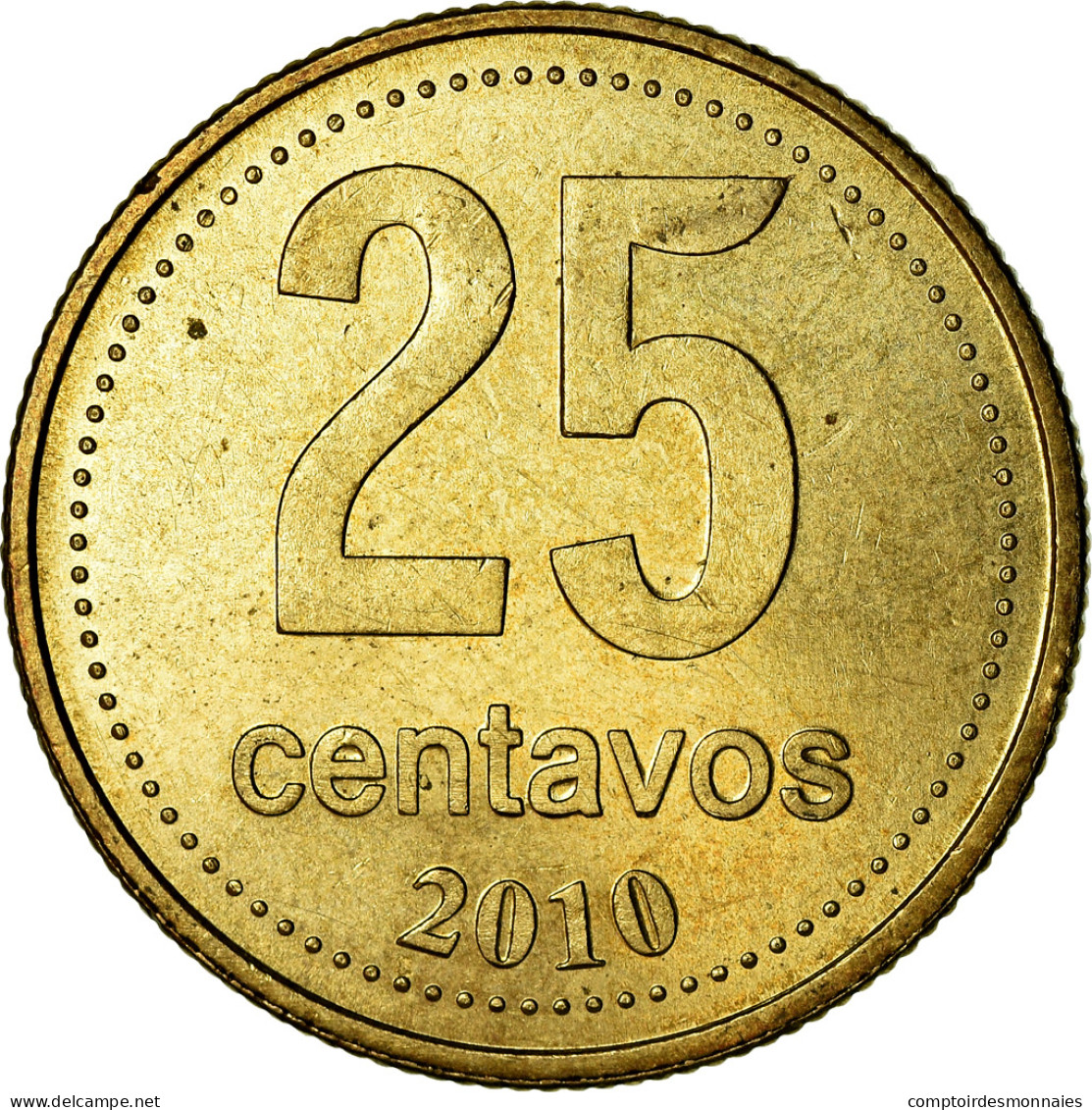 Monnaie, Argentine, 25 Centavos, 2010, TTB, Aluminum-Bronze, KM:110.1 - Argentinië