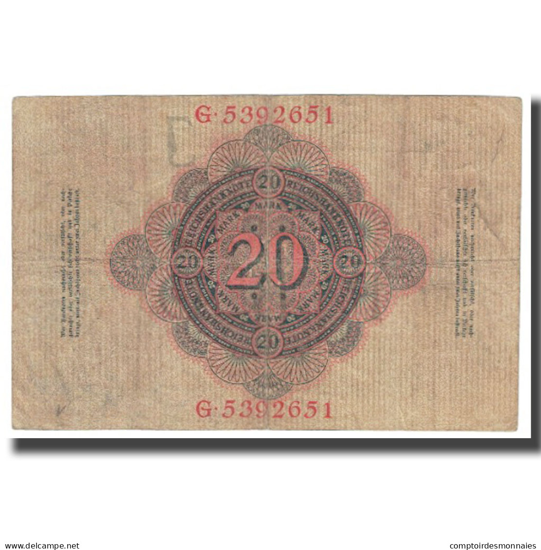 Billet, Allemagne, 20 Mark, 1914, 1914-02-19, KM:46b, TTB - 20 Mark