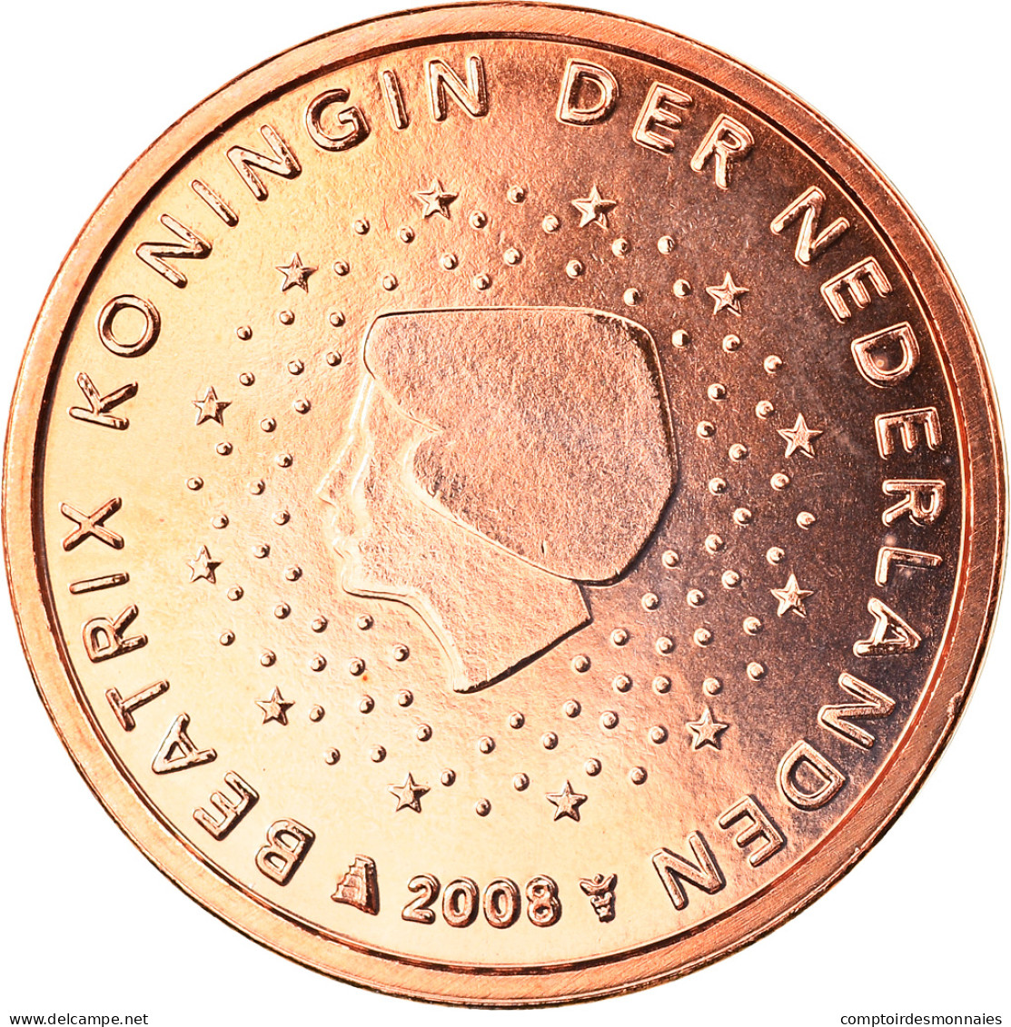 Pays-Bas, 2 Euro Cent, 2008, Utrecht, FDC, Copper Plated Steel, KM:235 - Netherlands