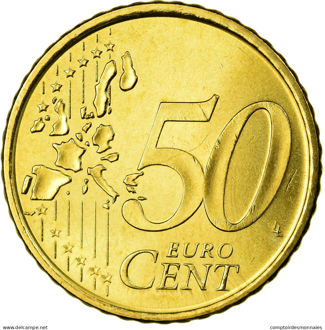 Espagne, 50 Euro Cent, 2005, SUP, Laiton, KM:1045 - Espagne