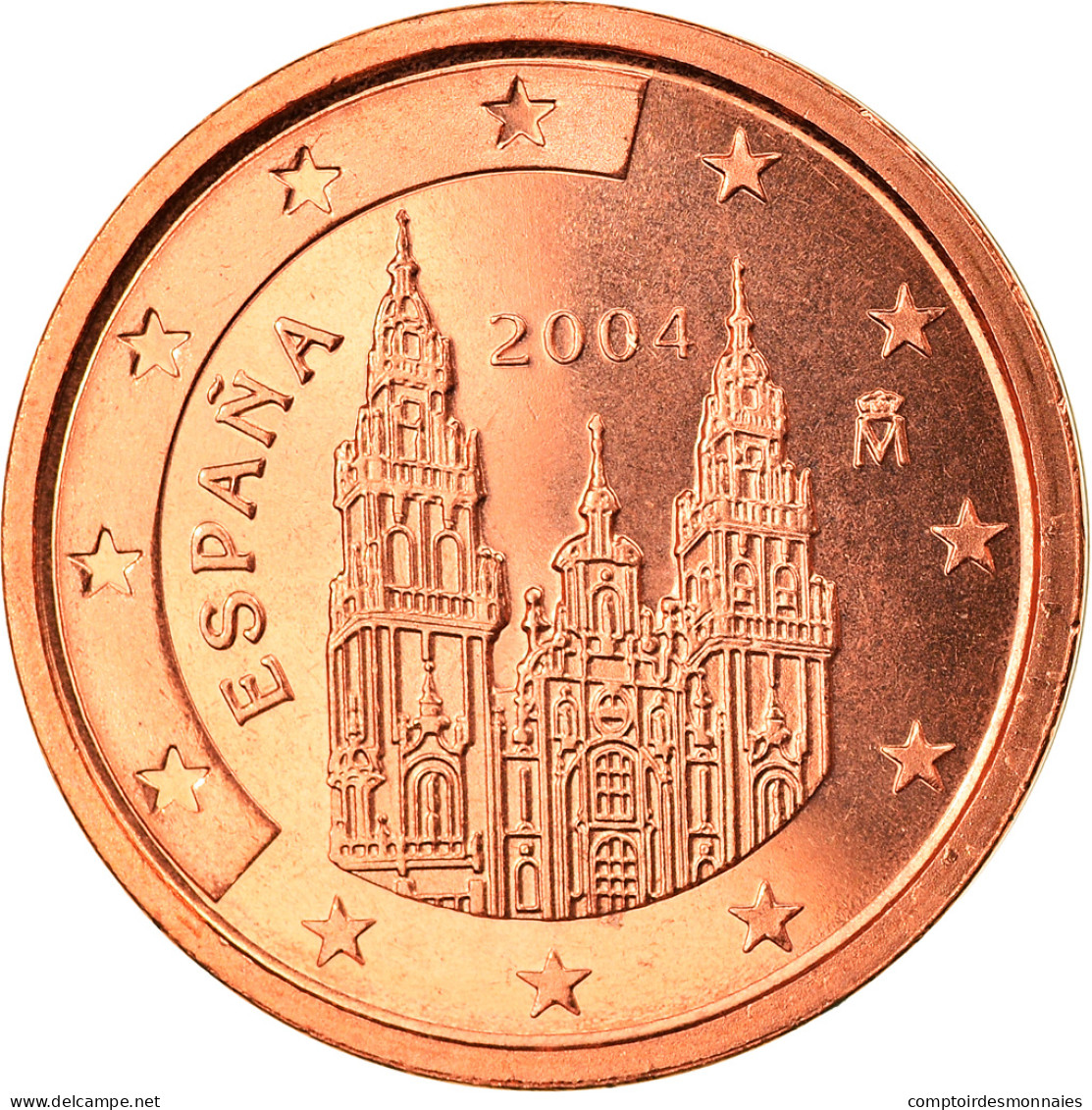 Espagne, 2 Euro Cent, 2004, Madrid, FDC, Copper Plated Steel, KM:1041 - Espagne