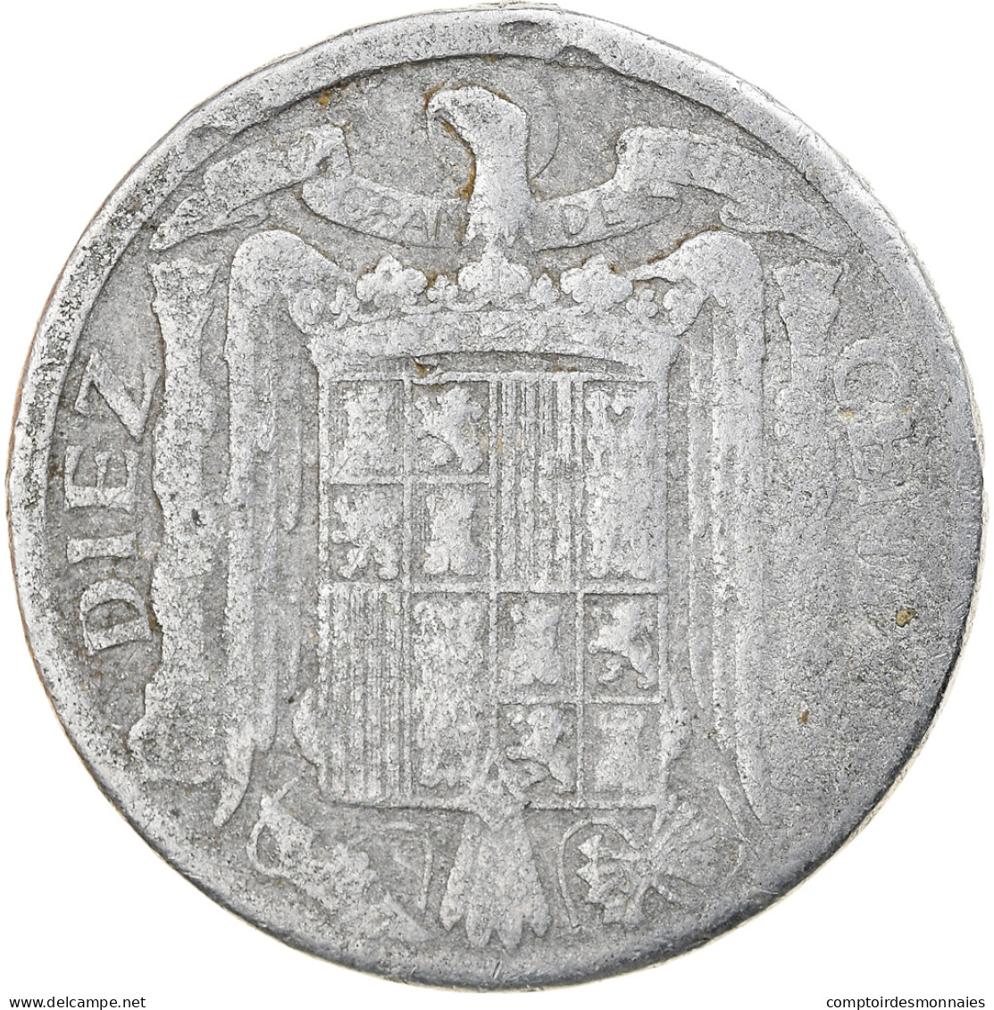 Monnaie, Espagne, 10 Centimos, 1940, B+, Aluminium, KM:766 - 10 Centiemen