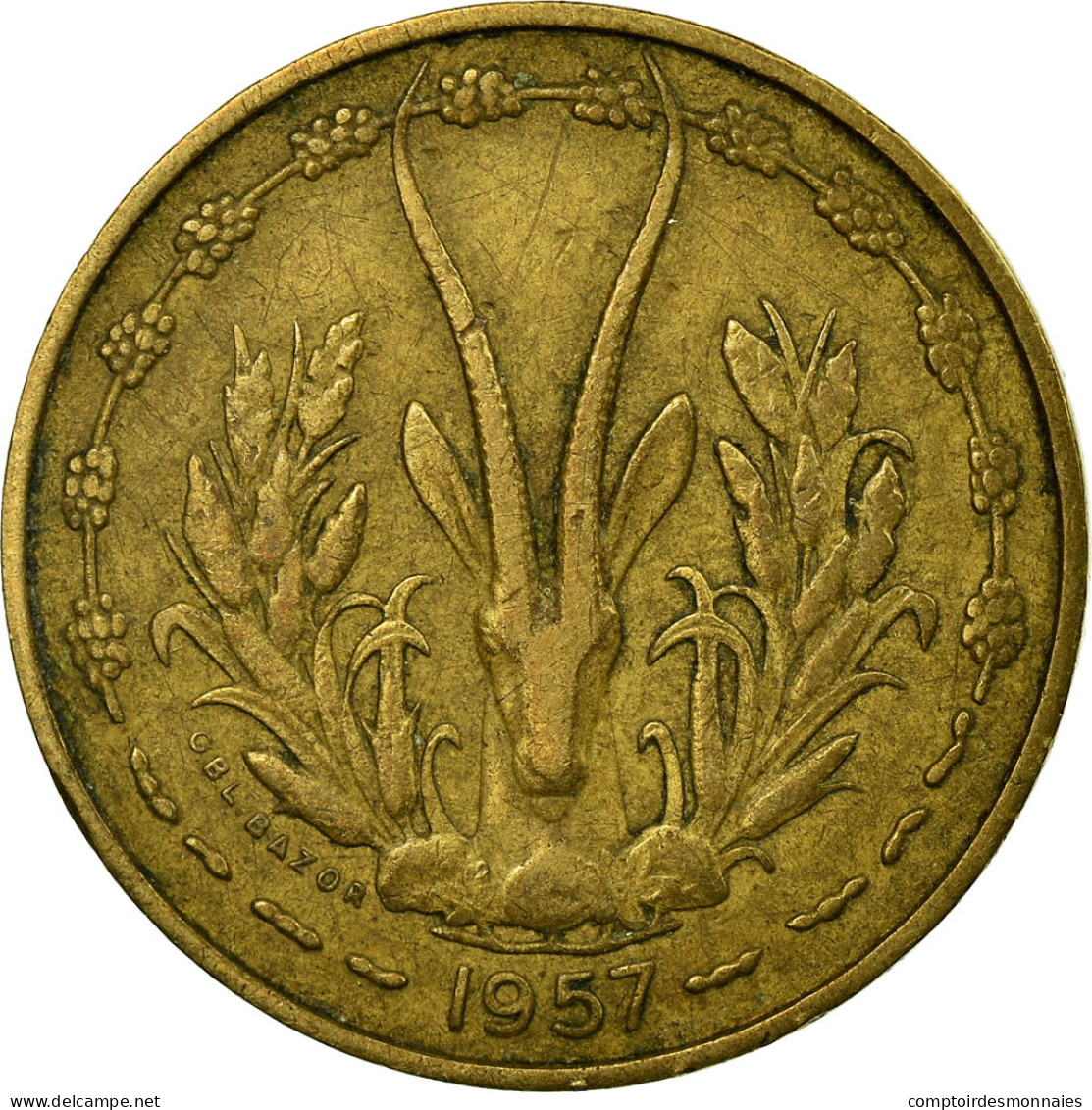 Monnaie, French West Africa, 10 Francs, 1957, Paris, TB+, Aluminum-Bronze, KM:8 - Togo