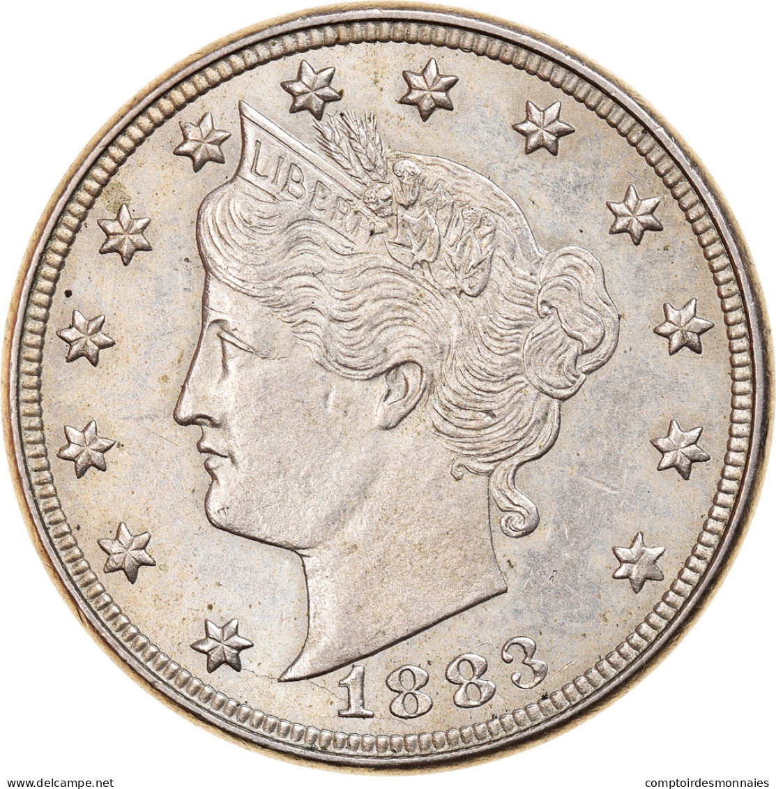 Monnaie, États-Unis, Liberty Nickel, 5 Cents, 1883, U.S. Mint, Philadelphie - 1883-1913: Liberty