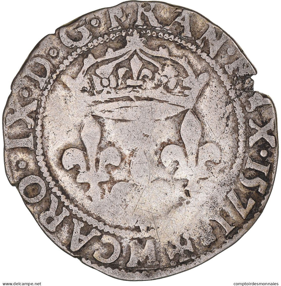 Monnaie, France, Charles IX, Double Sol Parisis, 1571, Toulouse, TB+, Argent - 1560-1574 Karl IX.