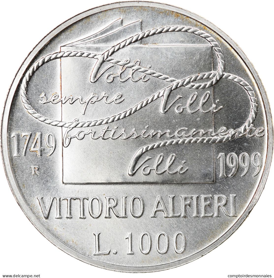 Monnaie, Italie, 1000 Lire, 1999, Rome, SPL+, Argent, KM:221 - 1 000 Lire