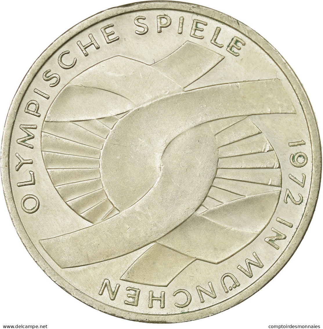 Monnaie, République Fédérale Allemande, 10 Mark, 1972, Hambourg, TTB, Argent - Sonstige & Ohne Zuordnung