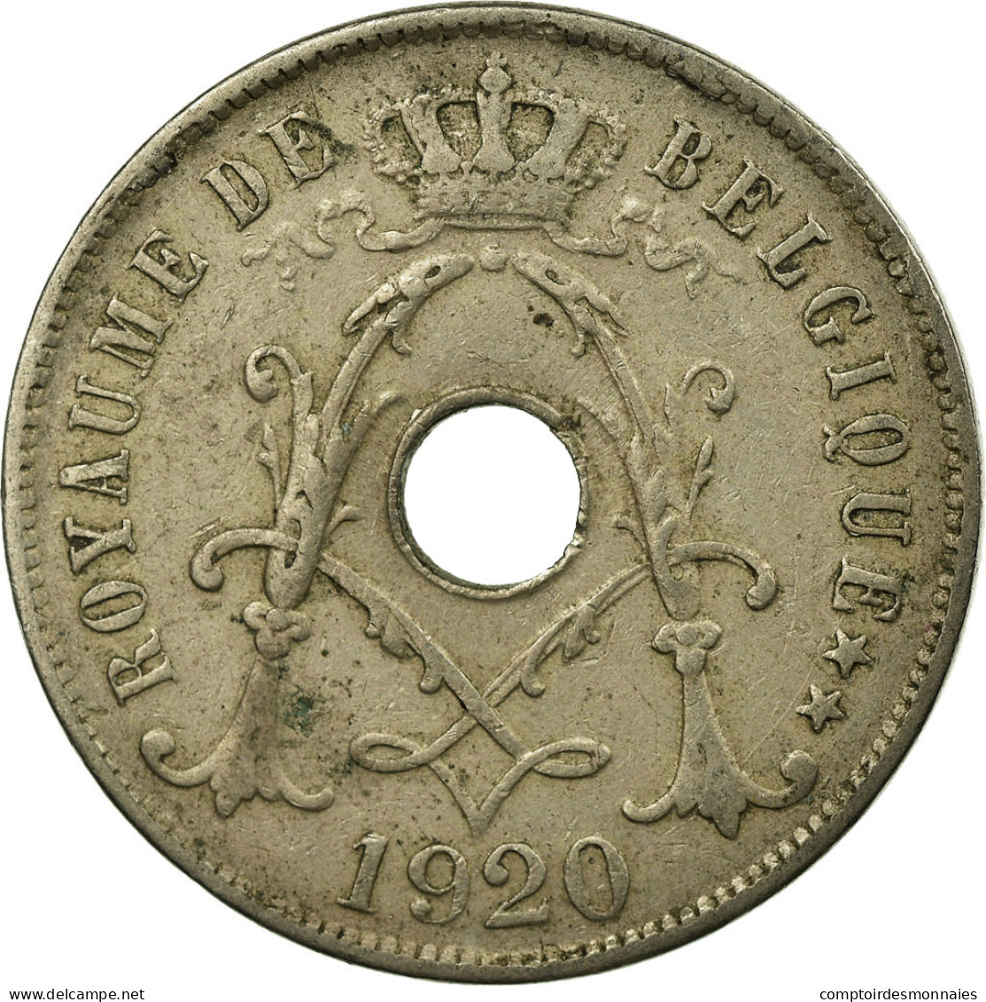 Monnaie, Belgique, 25 Centimes, 1920, TTB, Copper-nickel, KM:68.2 - 25 Cent