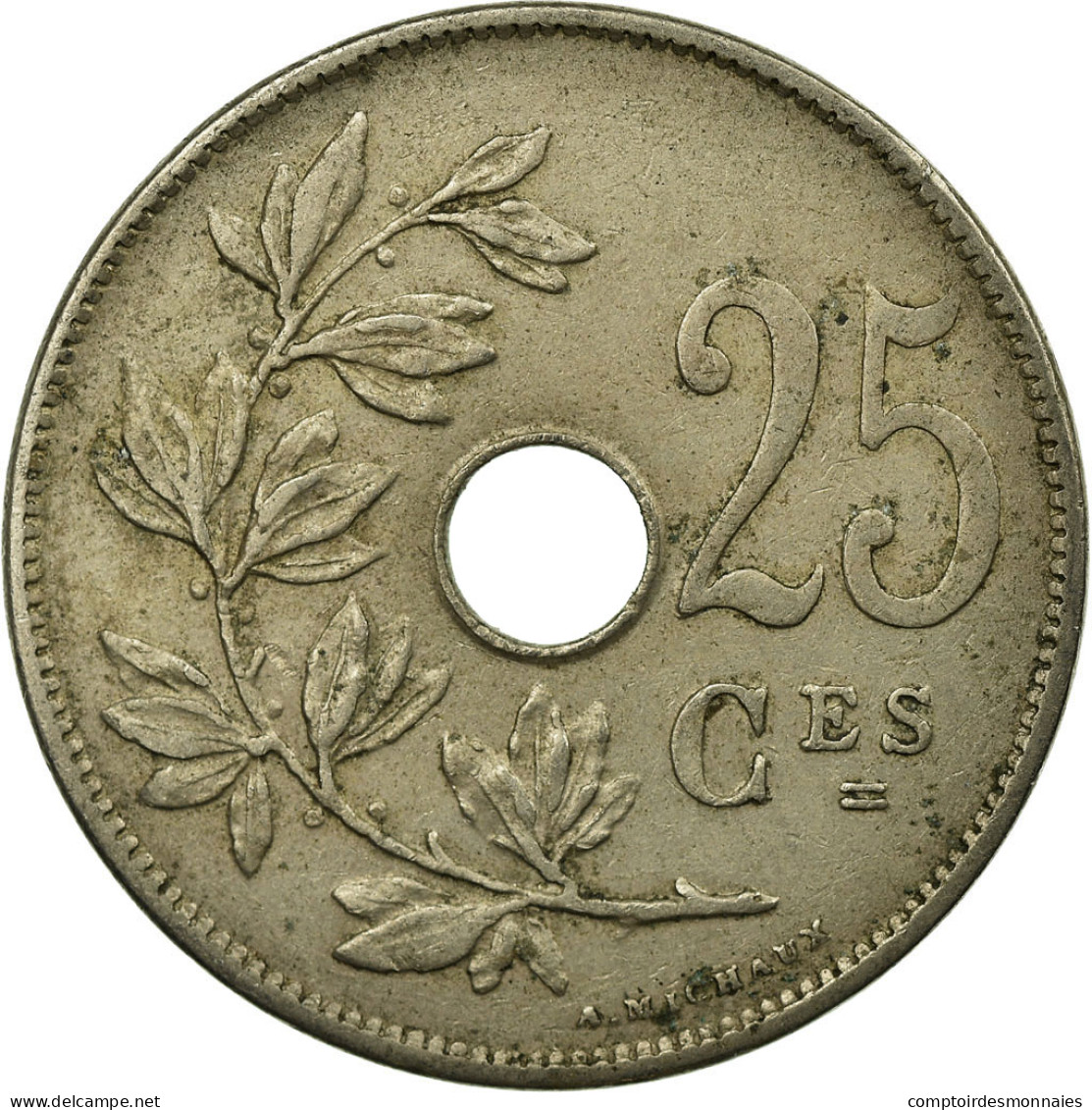 Monnaie, Belgique, 25 Centimes, 1920, TTB, Copper-nickel, KM:68.2 - 25 Centimes