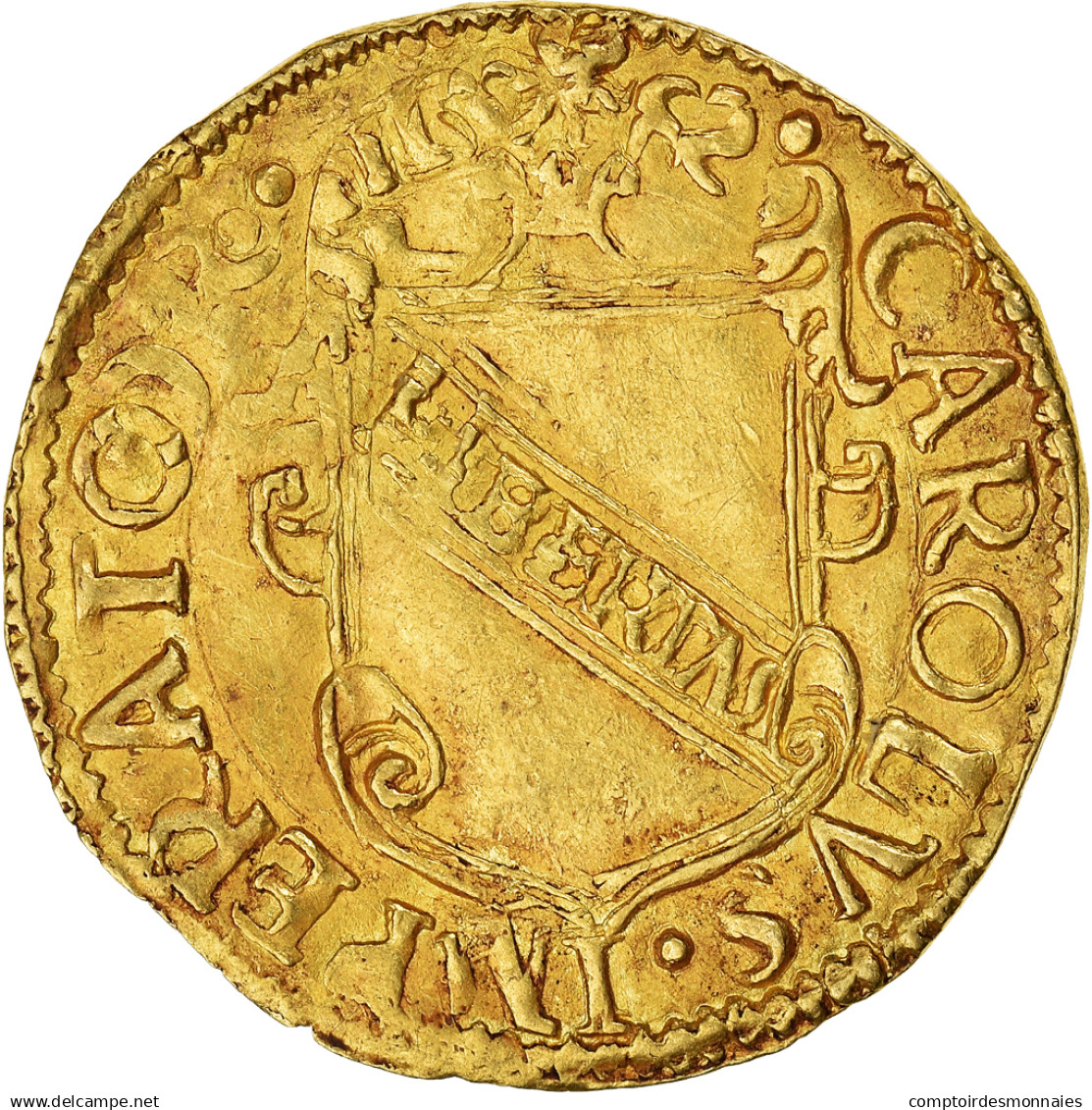 Monnaie, États Italiens, Scudo, 1552, Lucques, TTB+, Or - Lucca