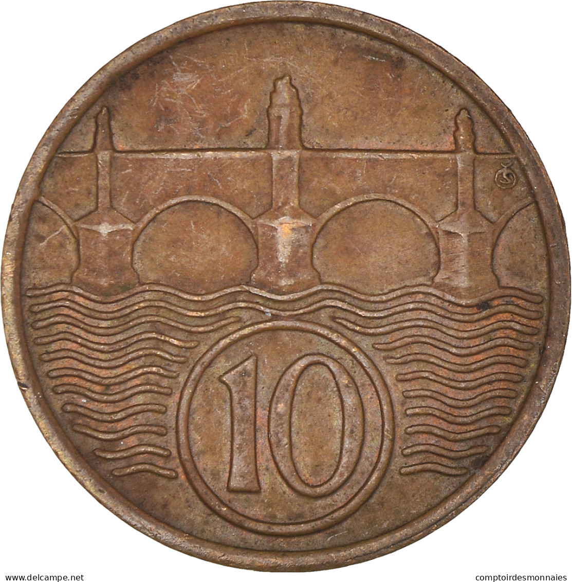 Monnaie, Tchécoslovaquie, 10 Haleru, 1934, TTB, Bronze, KM:3 - Tsjechoslowakije