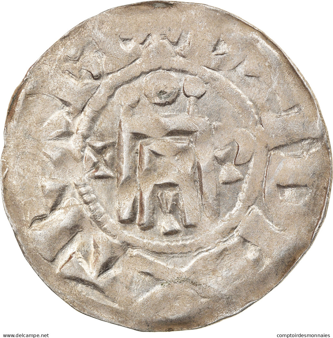 Monnaie, France, Orléanais, Denier, 1017-1025, Orléans, TTB+, Argent - Other & Unclassified