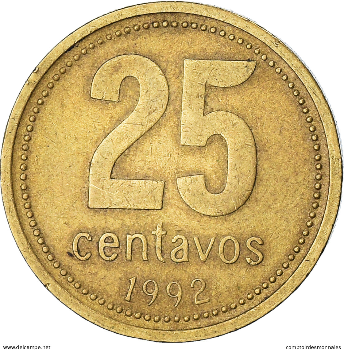 Monnaie, Argentine, 25 Centavos, 1992 - Argentine