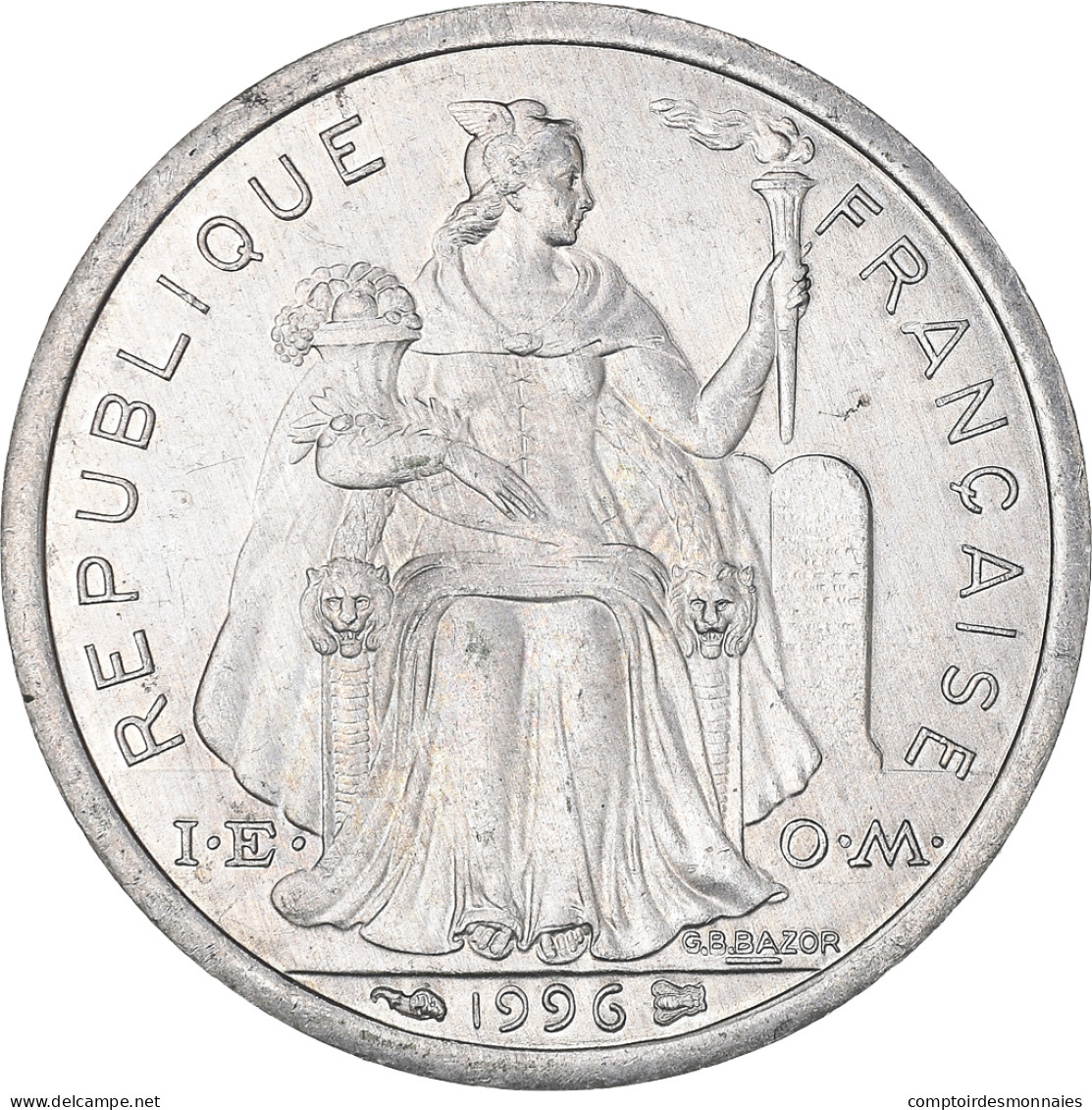 Monnaie, Nouvelle-Calédonie, Franc, 1996, Paris, SUP, Aluminium, KM:10 - Nuova Caledonia