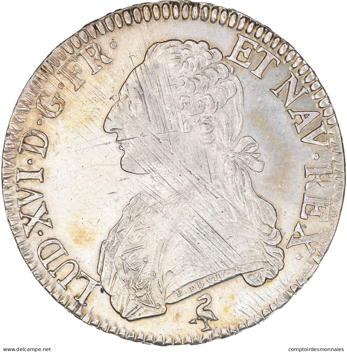 Monnaie, France, Louis XVI, Ecu Aux Branches D'olivier, 1790, Paris, TTB+ - 1774-1791 Louis XVI