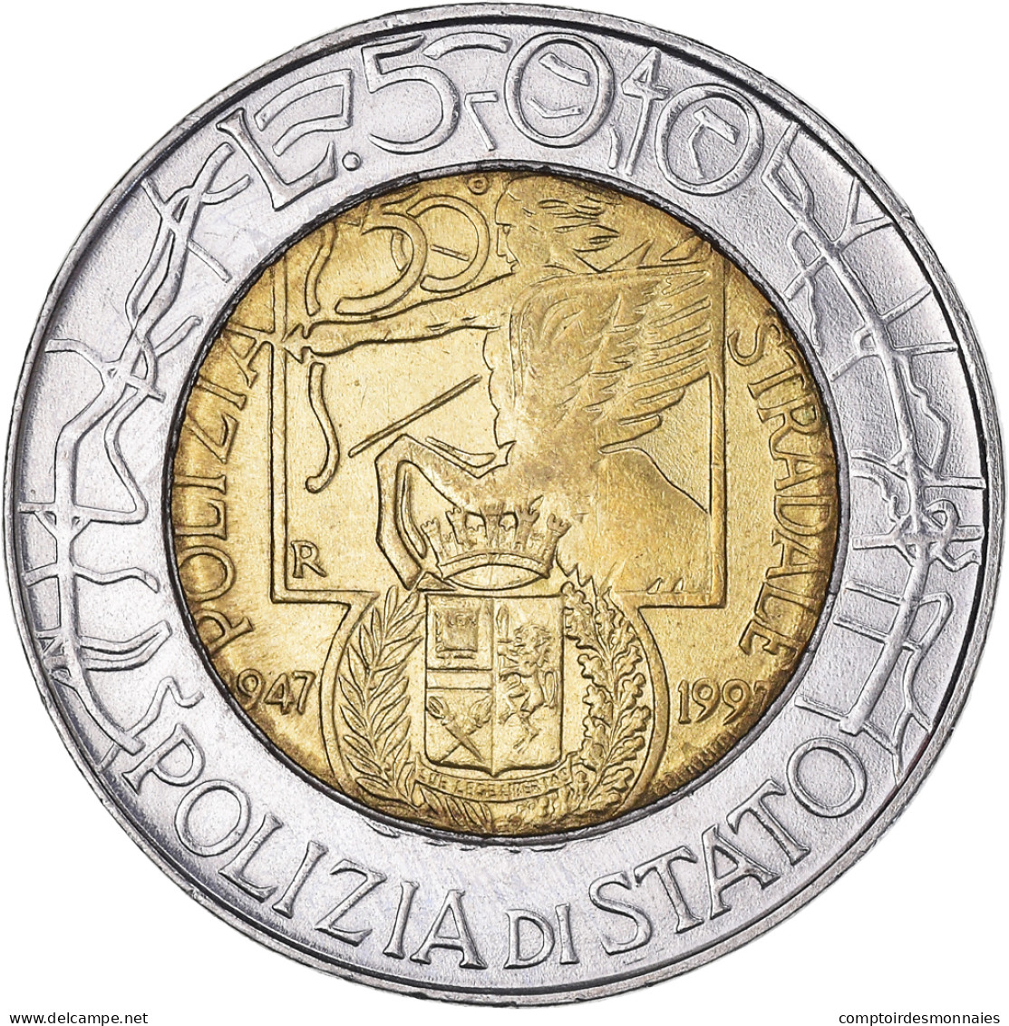Monnaie, Italie, 500 Lire, 1997, Rome, TB+, Bimétallique, KM:187 - 500 Lire