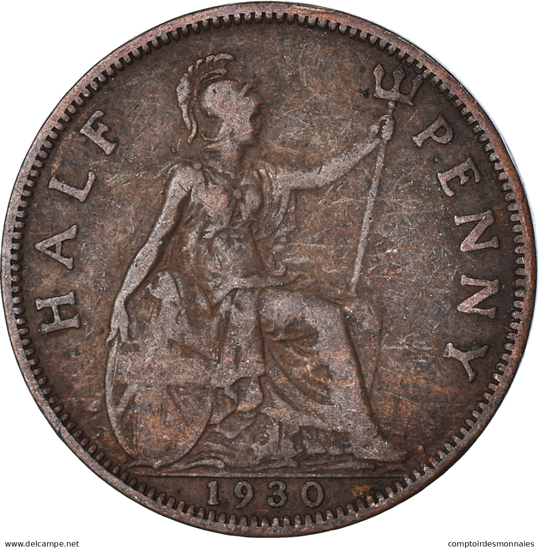 Monnaie, Grande-Bretagne, 1/2 Penny, 1930 - C. 1/2 Penny