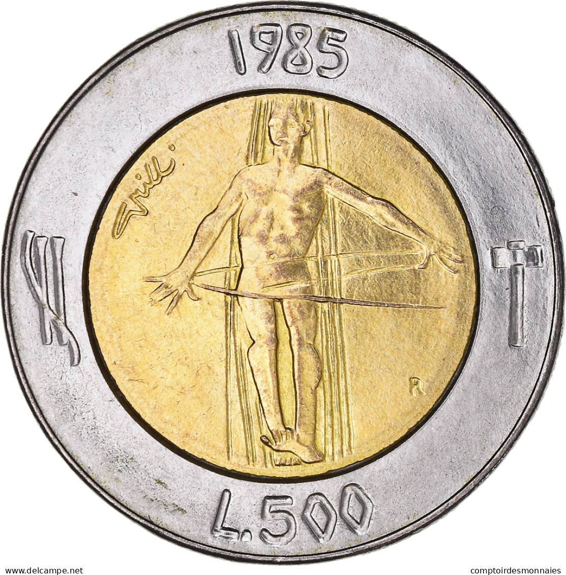 Monnaie, Saint Marin , 500 Lire, 1985, SPL, Bimétallique, KM:181 - Saint-Marin