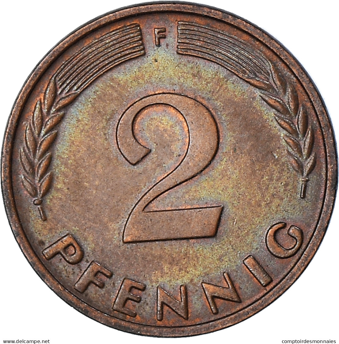 Monnaie, République Fédérale Allemande, 2 Pfennig, 1959 - 2 Pfennig