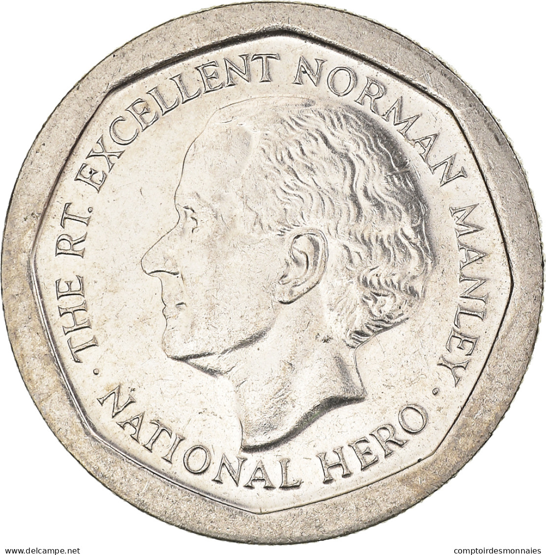 Monnaie, Jamaïque, 5 Dollars, 1996 - Jamaique