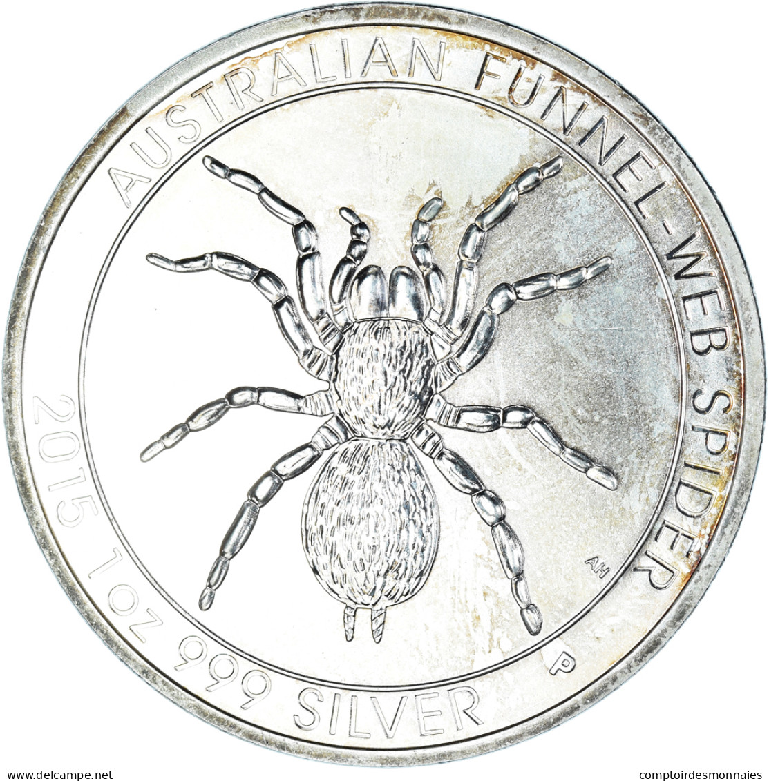 Monnaie, Australie, Elizabeth II, Australian Funnel-Web Spider, 1 Dollar, 1 Oz - Silver Bullions