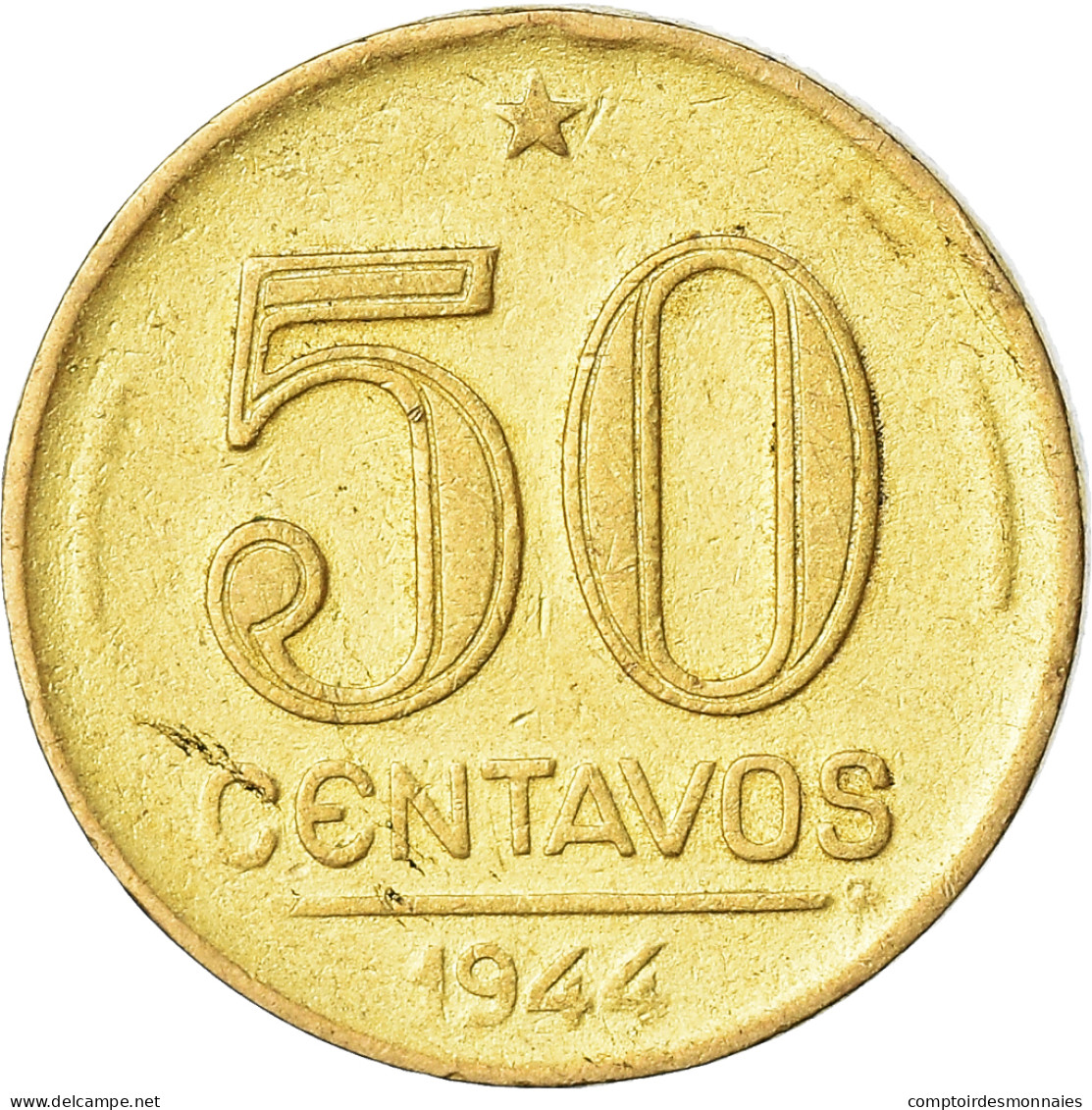 Monnaie, Brésil, 50 Centavos, 1944 - Brazilië