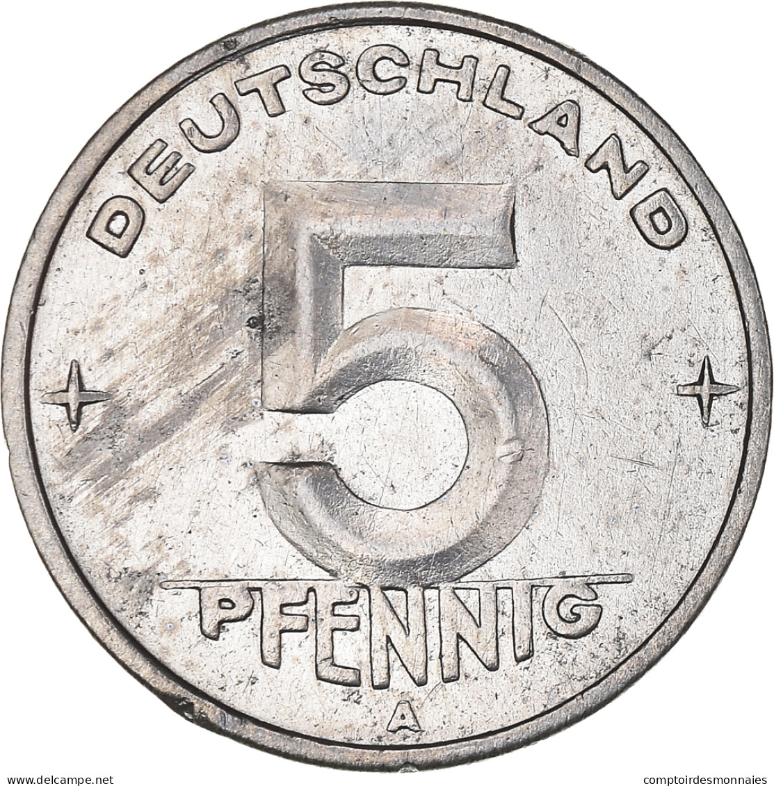 Monnaie, République Démocratique Allemande, 5 Pfennig, 1950, Berlin, TB+ - 5 Pfennig