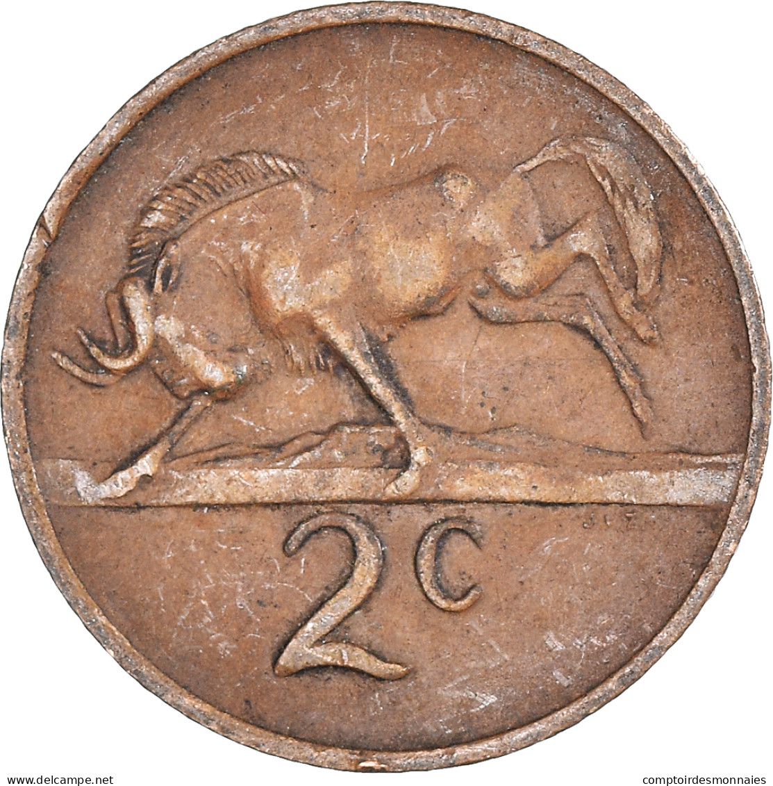 Monnaie, Afrique Du Sud, 2 Cents, 1971 - Zuid-Afrika