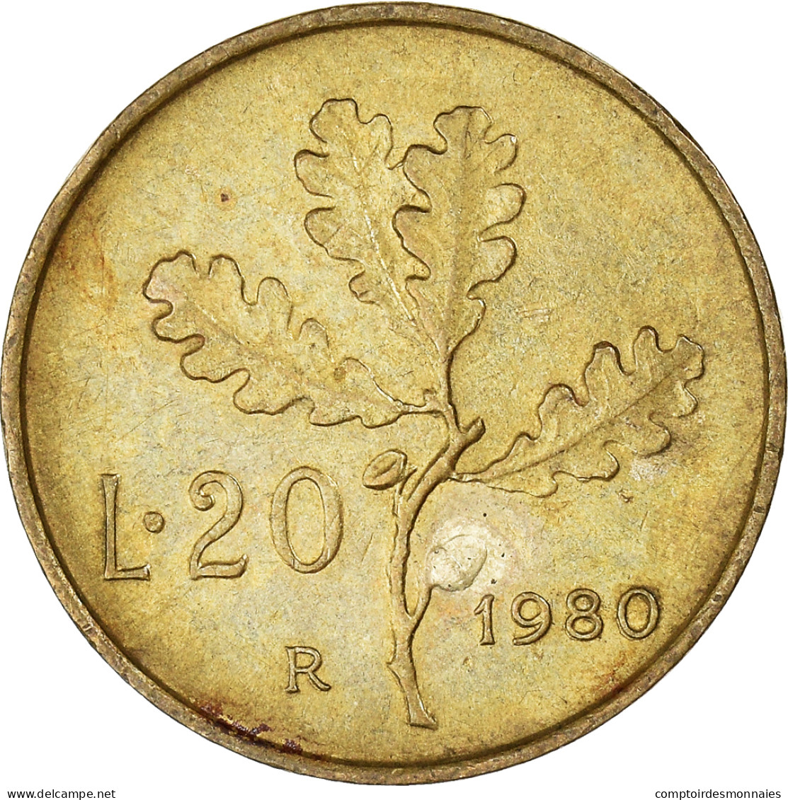 Monnaie, Italie, 20 Lire, 1980, Rome, TB, Bronze-Aluminium, KM:97.2 - 20 Lire