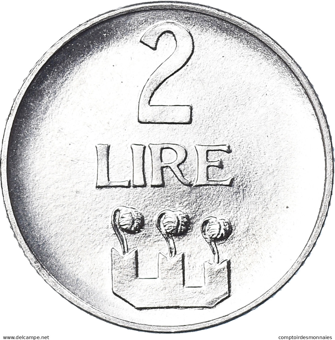 Monnaie, Saint Marin , 2 Lire, 1972, Rome, FDC, Aluminium, KM:15 - Saint-Marin