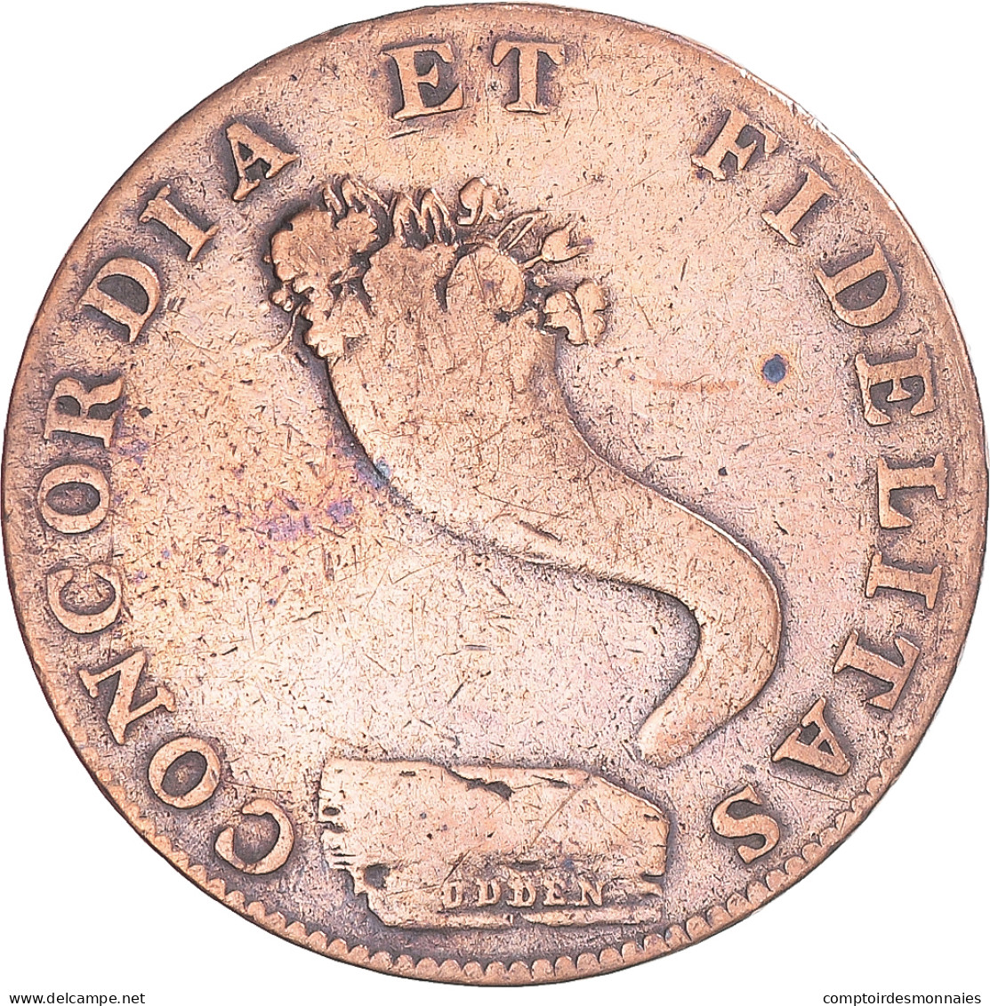 Royaume-Uni, Halfpenny Token, Inverness, 1794, TB+, Cuivre - Sonstige & Ohne Zuordnung