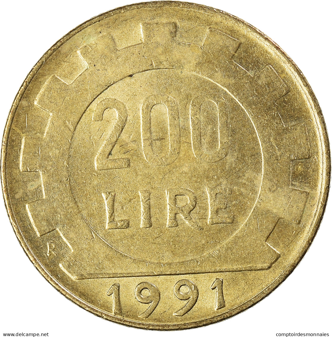 Monnaie, Italie, 200 Lire, 1991 - 200 Lire