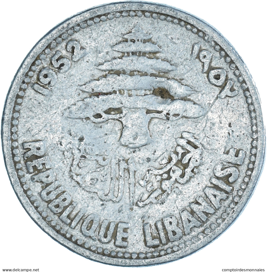 Monnaie, Liban , 5 Piastres, 1952 - Libanon