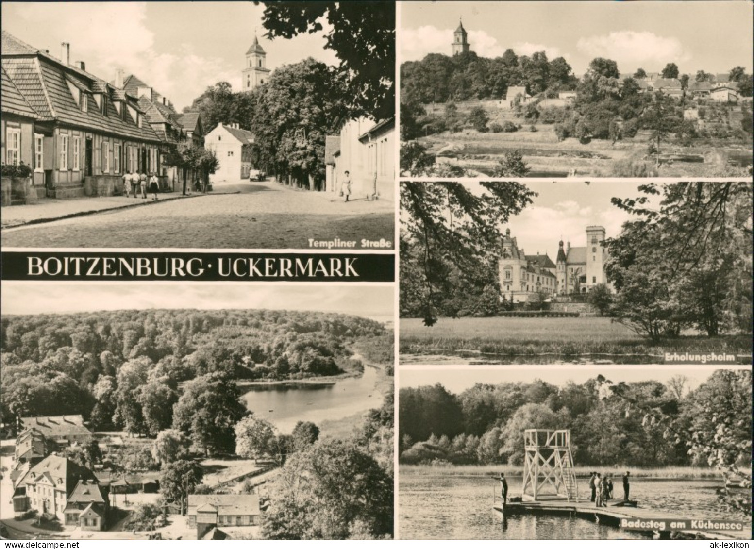 Boitzenburger Land Stadtteilansichten Boitzenburg Uckermark DDR Mehrbild-AK 1968 - Boitzenburg