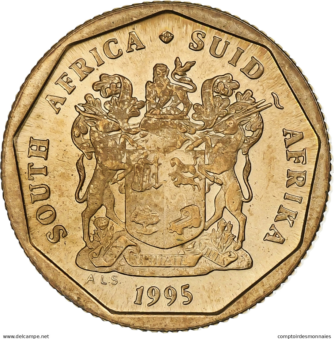 Monnaie, Afrique Du Sud, 20 Cents, 1995, Pretoria, SPL, Bronze Plated Steel - Sudáfrica