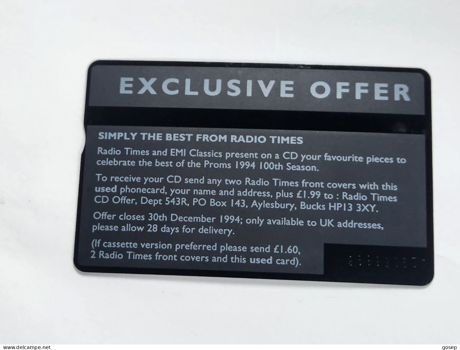 United Kingdom-(BTA079)-RADIO TIMES-Invasion-(20units)-(652)-(429C56896)-price Cataloge0.50£-used+1card Prepiad Free - BT Advertising Issues
