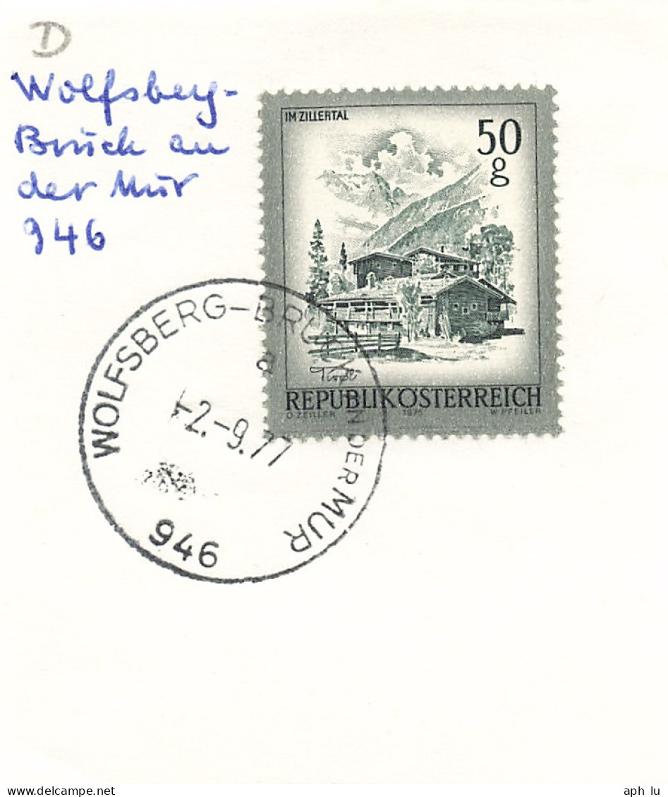 Bahnpost (R.P.O./T.P.O) Wolfsberg-Bruck An Der Mur [Ausschnitt] (BP4165) - Cartas & Documentos