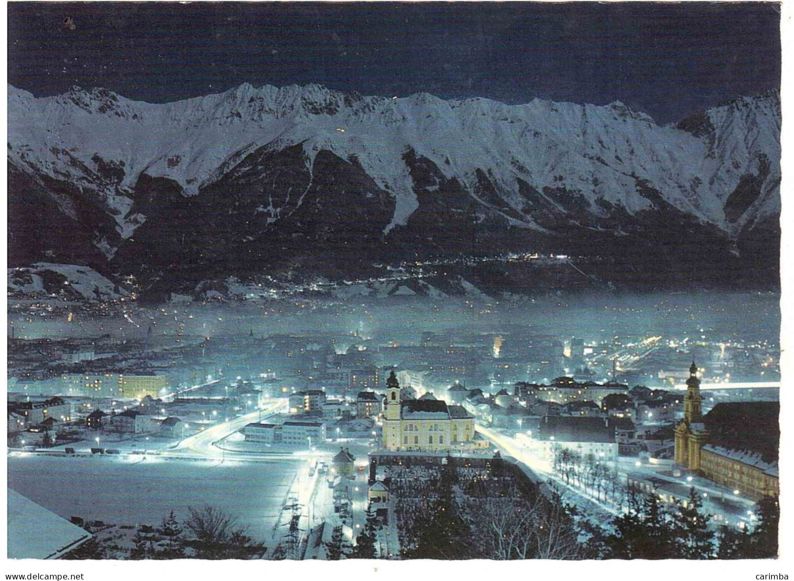 CARTOLINA INNSBRUK PER ITALIA CON ANNULLO TARGHETTA - Innsbruck