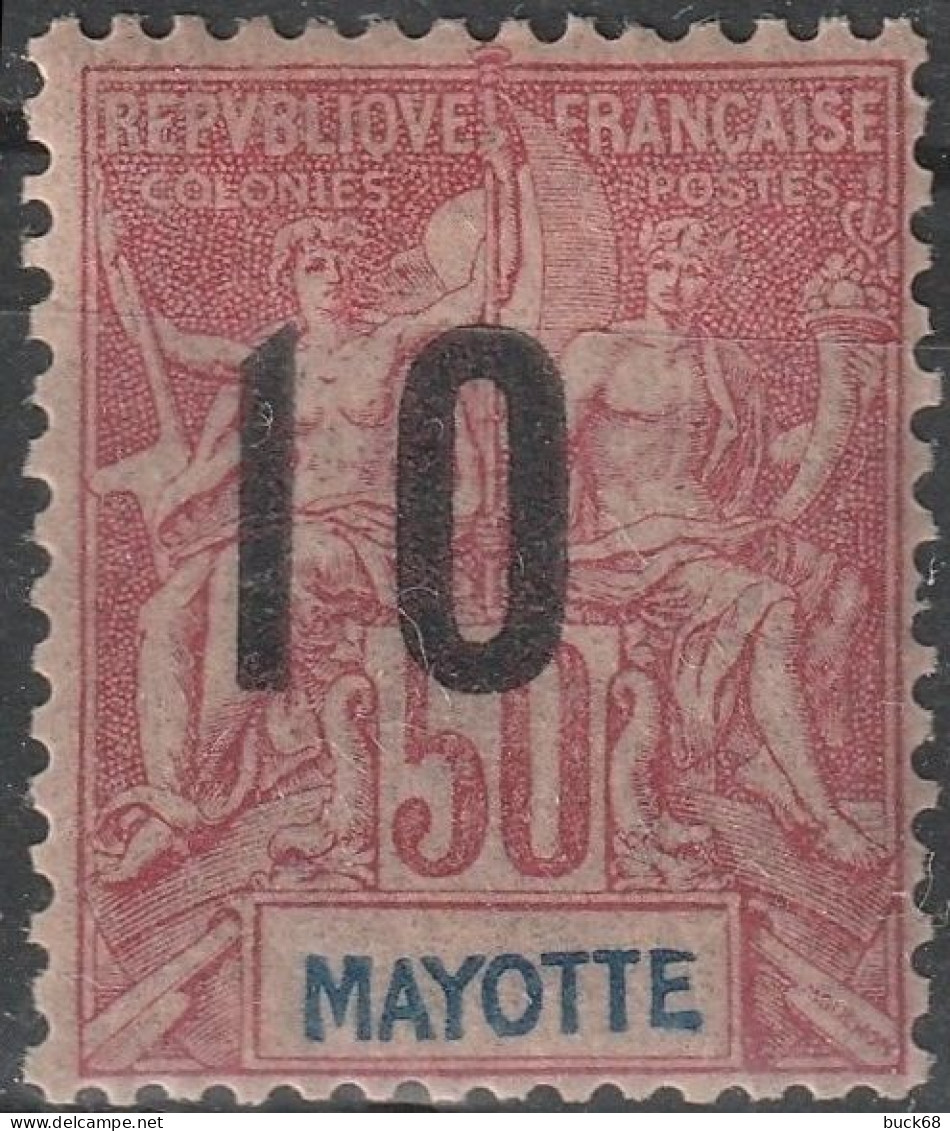 MAYOTTE 29 * MH Type Groupe Surchargé 1912 Colonie Française [ColCla] 1 - Neufs