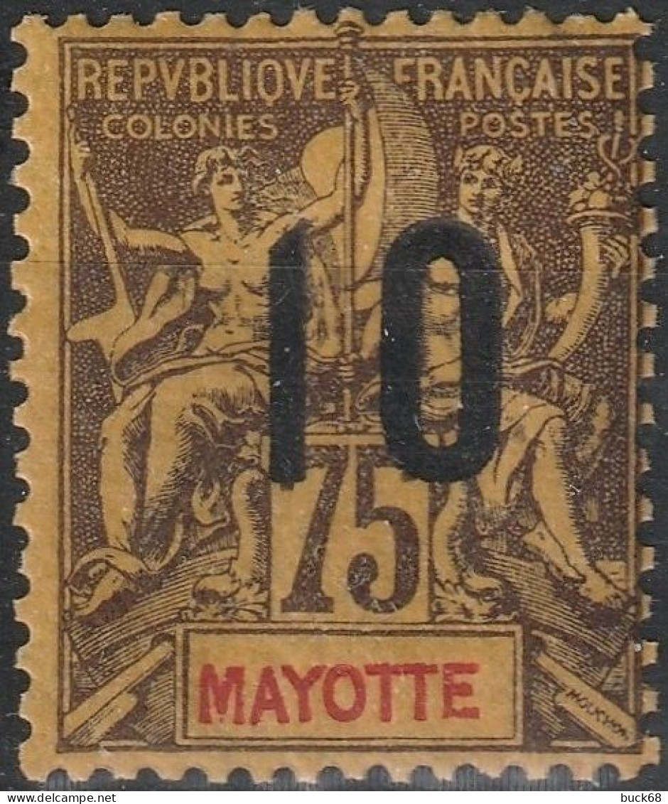 MAYOTTE 30 * MH Type Groupe Surchargé 1912 Colonie Française [ColCla] 2 - Ungebraucht