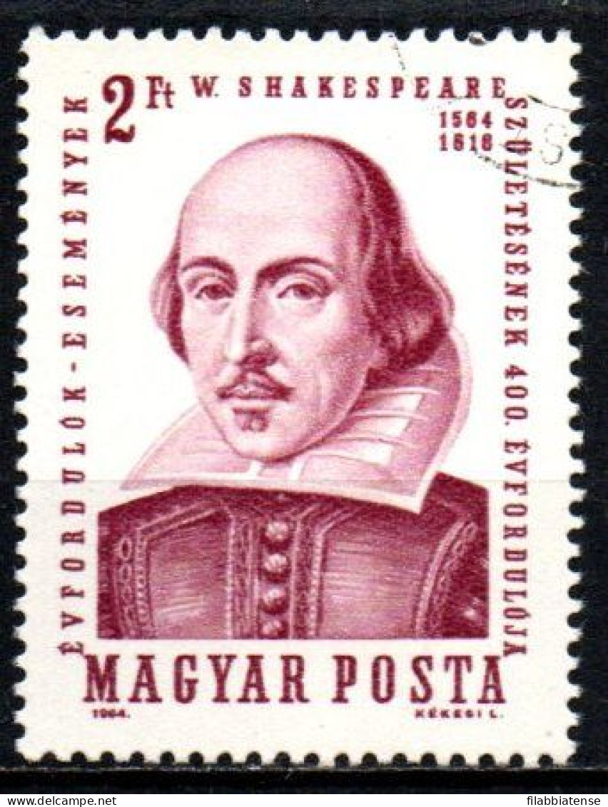 1964 - Ungheria 1646 Nascita Di William Shakespeare   ------ - Used Stamps