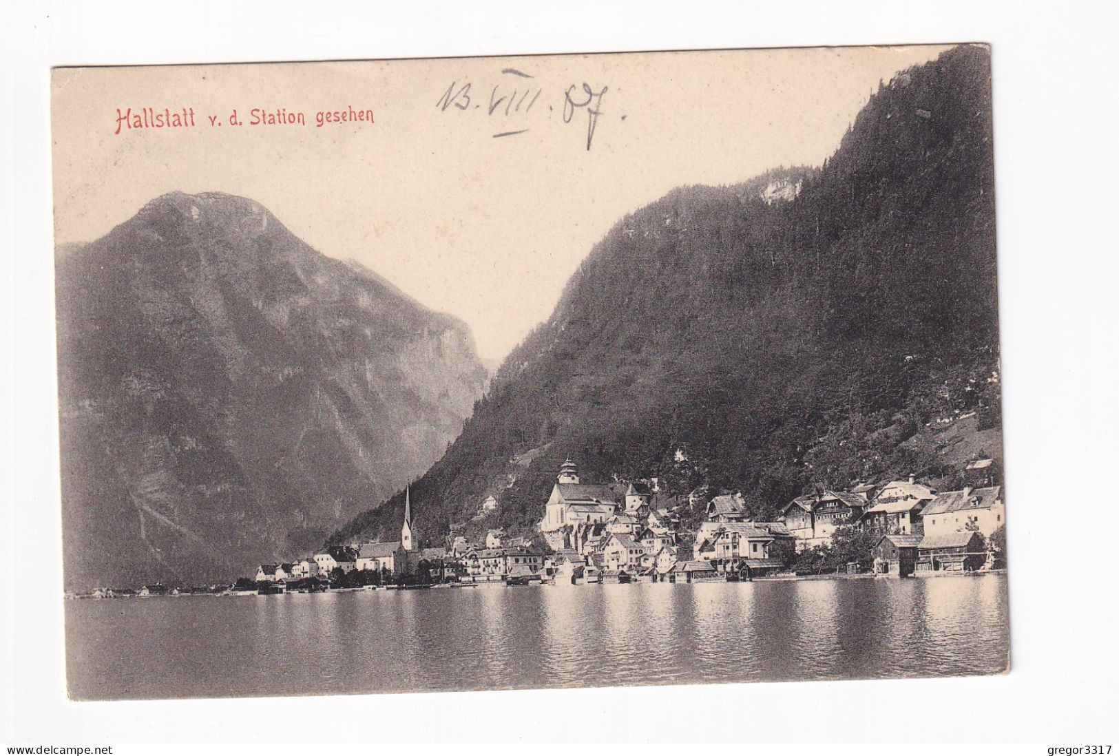 E5418) HALLSTATT V. D. Station Gesehen 1907 - Hallstatt