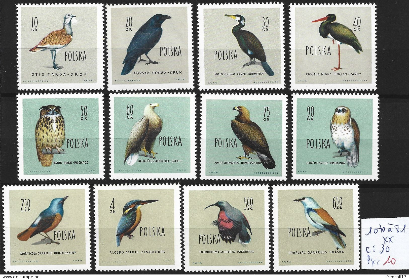 POLOGNE 1070 à 81 ** Côte 30 € - Unused Stamps