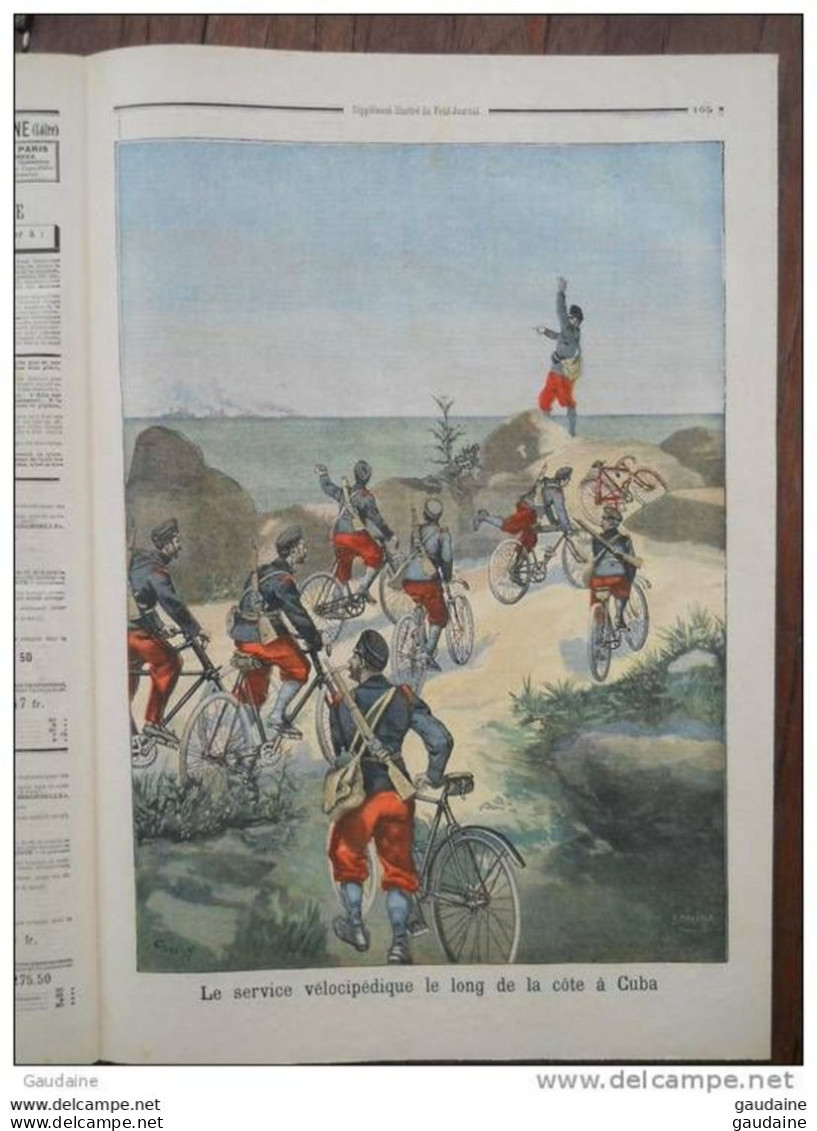 LE PETIT JOURNAL N°392 - 22 MAI 1898 - EMEUTES A MILAN - VELOCIPEDE - GUERRE HISPANO AMERICAINE - Le Petit Journal