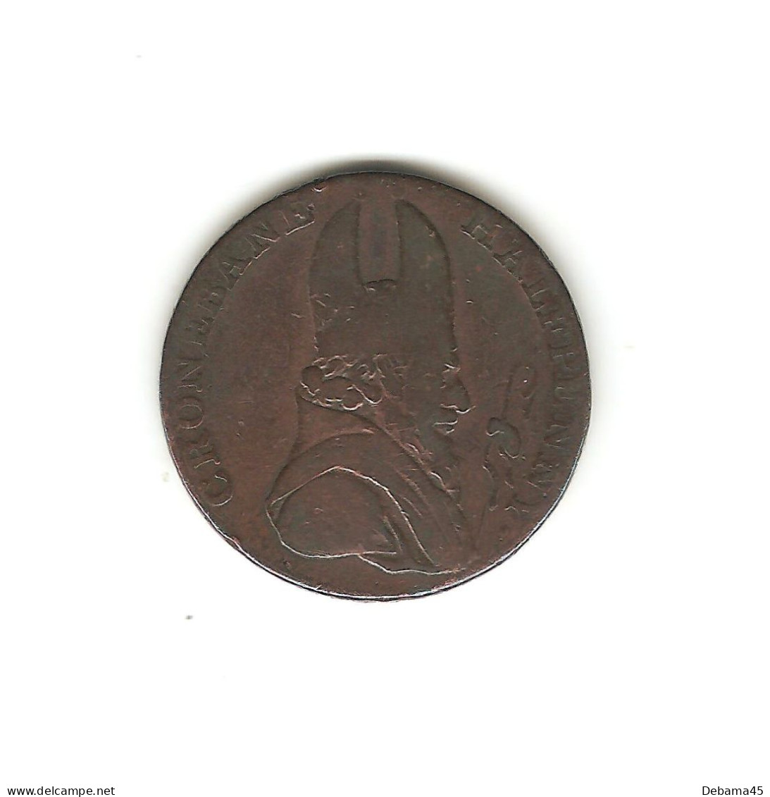 590/ Irlande : Irish Mine Compagny : St-Patrick : Half Penny 1789 - Irland