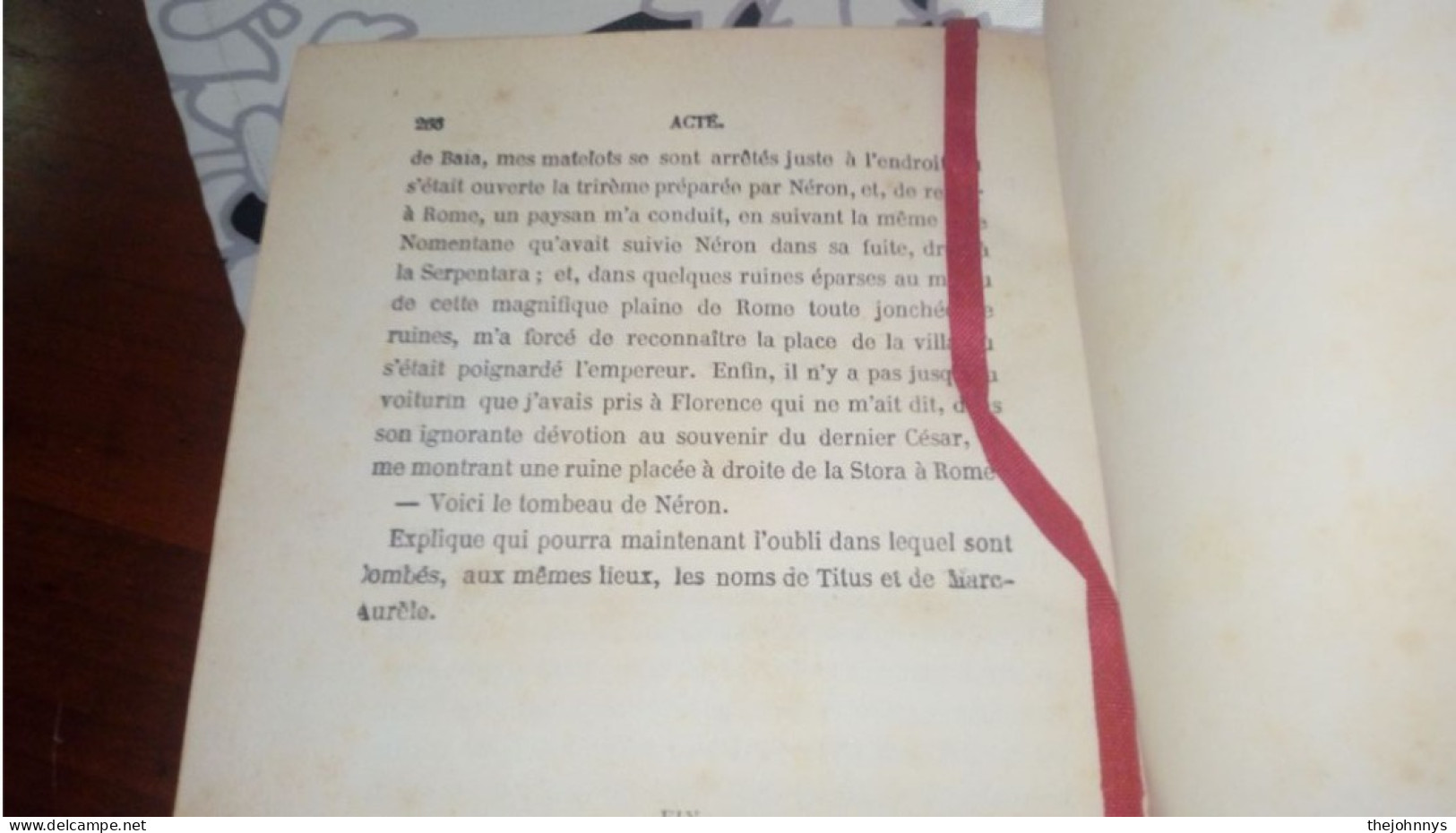 Ancien Livre A Dumas 1 Acté De 1884    265 Pages -  Monedas De Necesidad