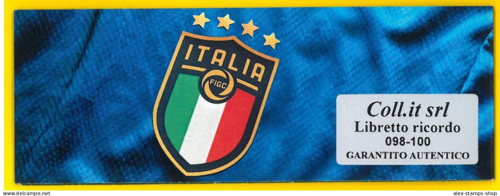 ITALIA 2021 NEW BOOKLET WINNER EUROCUP 2020 FOOTBALL NUMBER 098 - Postzegelboekjes