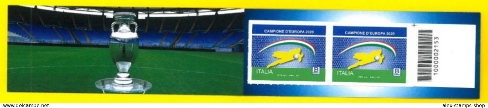 ITALIA 2021 NEW BOOKLET WINNER EUROCUP 2020 - BARCODE NUMBER 023 - Booklets